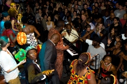 Dele Sosimi Afrobeat Orchestra & cast from FELA! - Fela Kuti birthday tribute 2010, Jazz Cafe, London